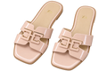 Gold Detail Slides, matching left and right pair in Blush