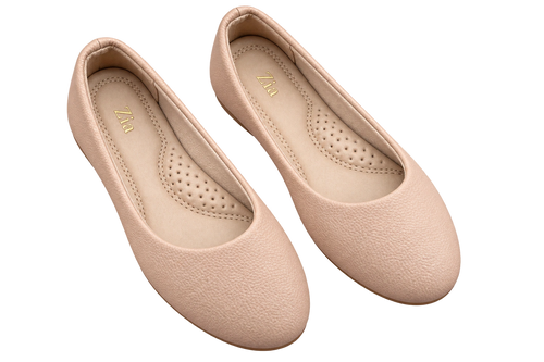 Classic Ballet Flats, matching left and right pair in Nude
