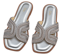 Metallic Crystal Slides, matching left and right pair in Silver